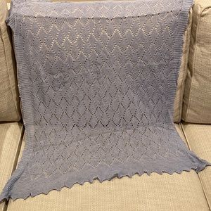 Cotton crochet large square scarf